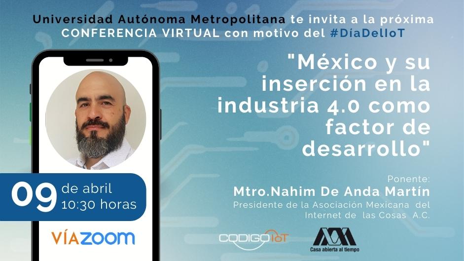 Lee más sobre el artículo UAM celebra Día del IoT con ponencia sobre: “México en la industria 4.0”