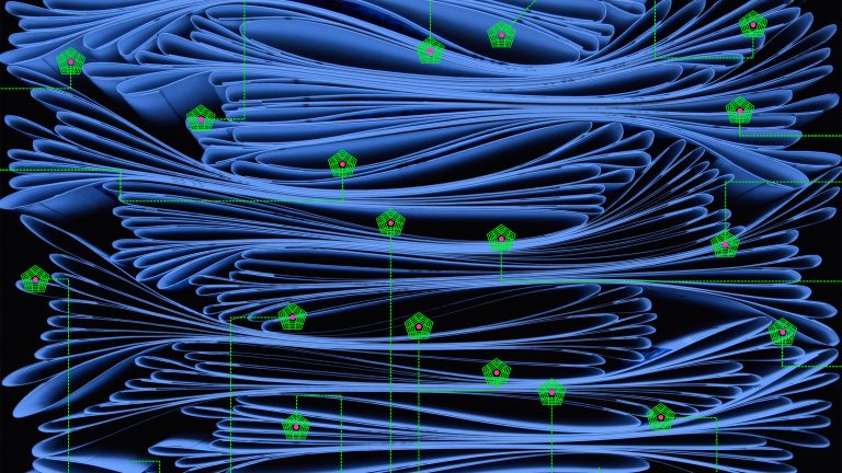 Geoffrey Hinton holds his hand up to partially obscure his face